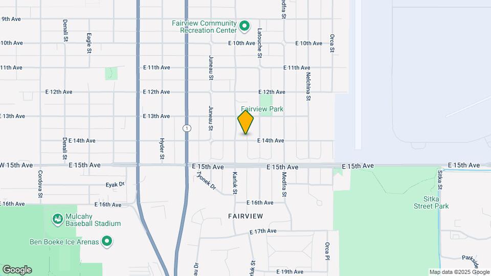 1115 E 14th Ave Map and Location Details