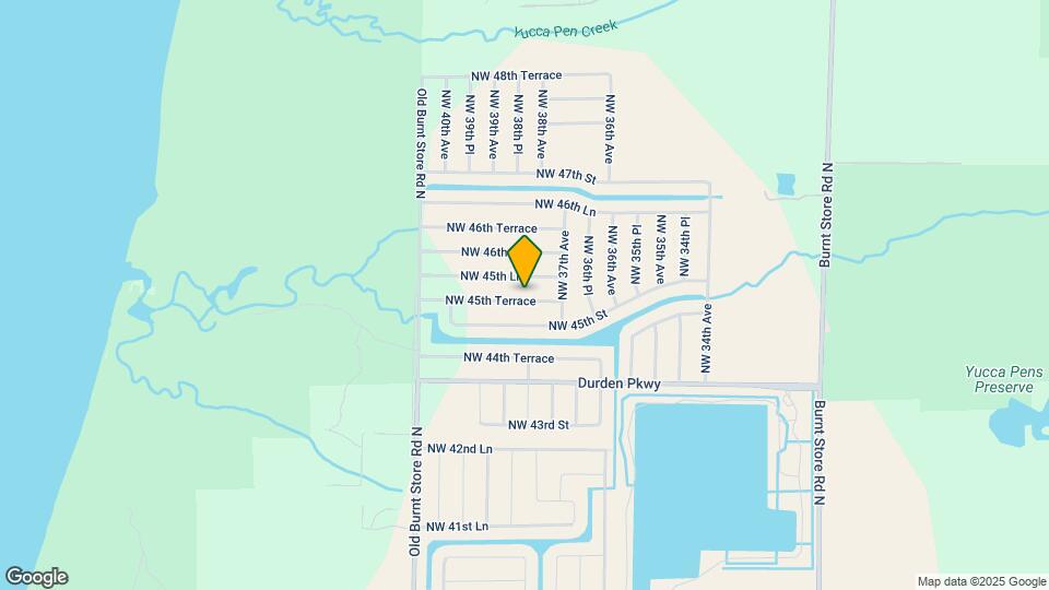 3803 NW 45th Terrace Map and Location Details