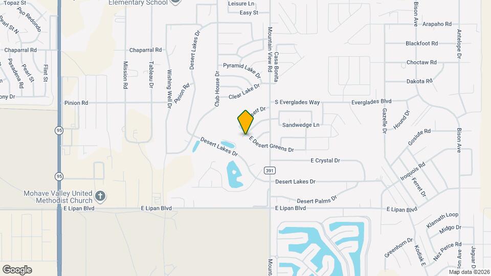 1936 E Desert Greens Dr Map and Location Details