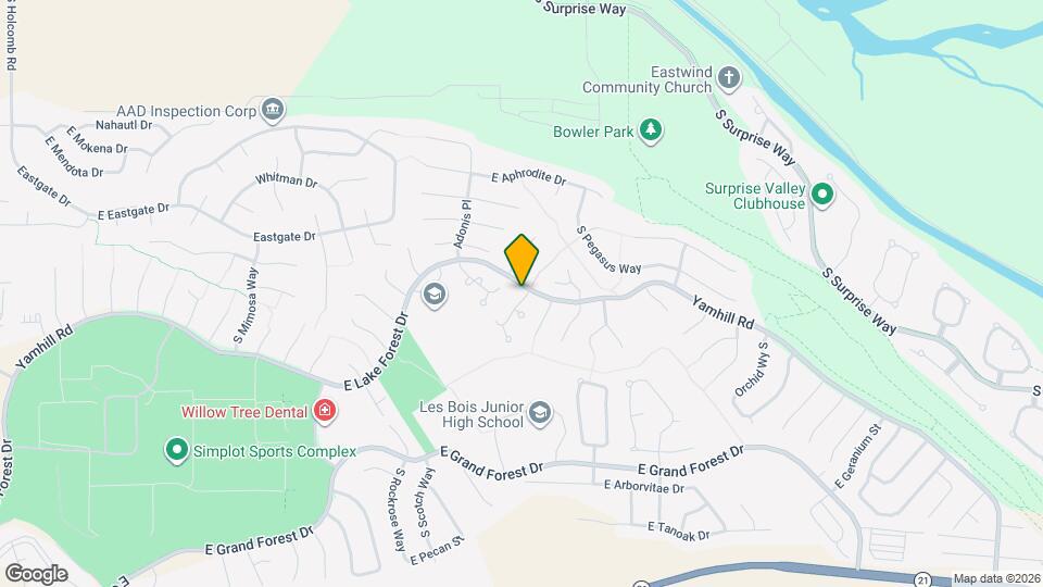 5537 S Caper Pl Map and Location Details