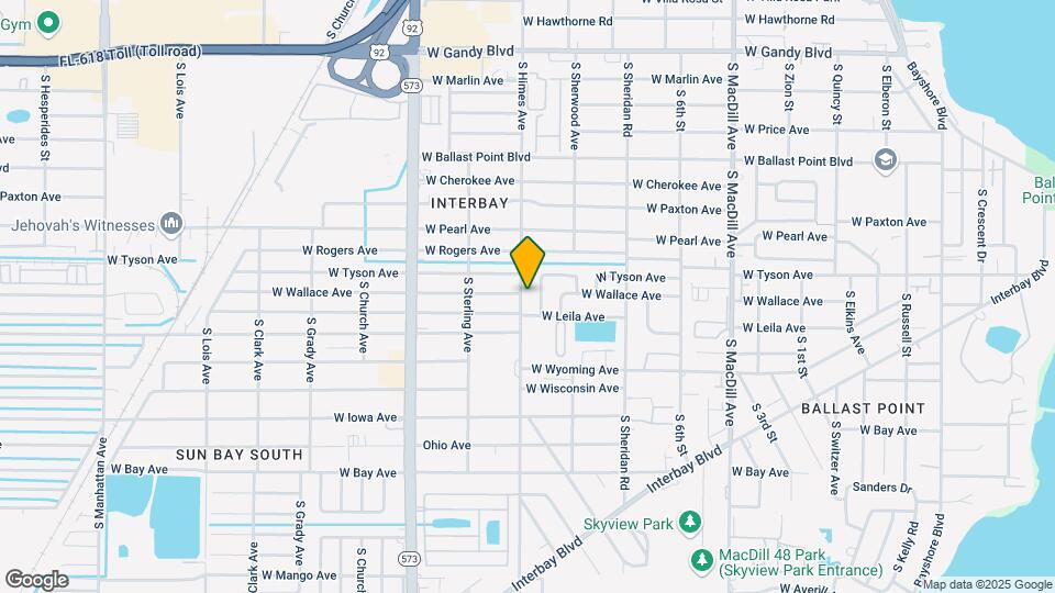 5410 S Himes Ave Map and Location Details