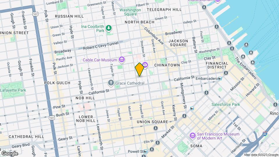 850 Powell St Map and Location Details