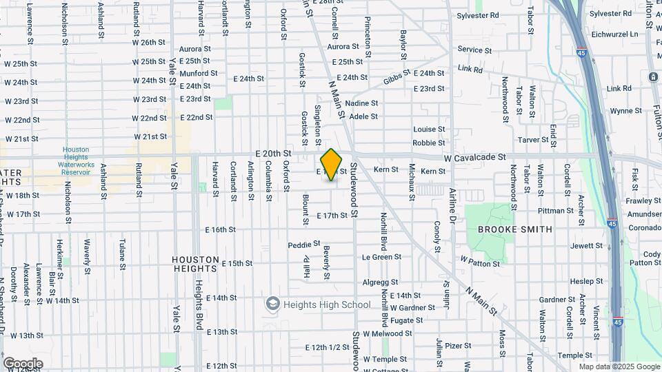 737 E 18th St Map and Location Details