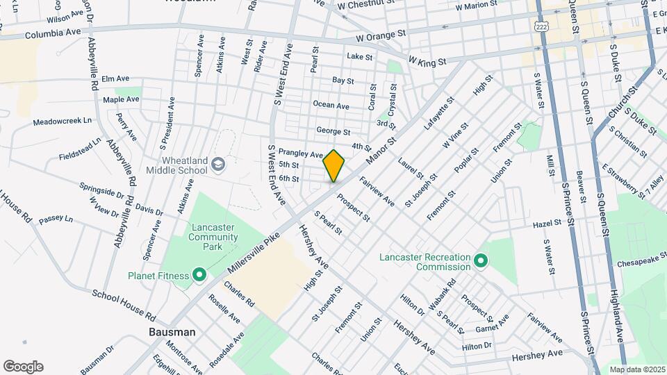 849-851 Manor St Map and Location Details