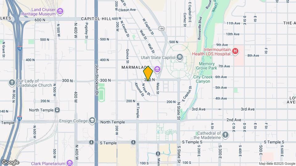 285 N Center St Map and Location Details