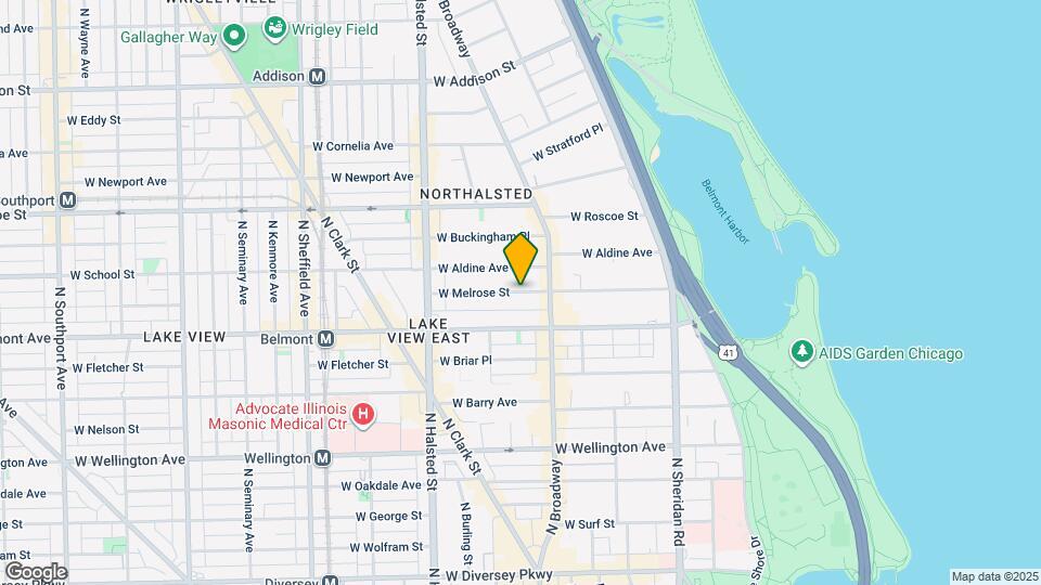 631 W Melrose St, Unit 2P Map and Location Details