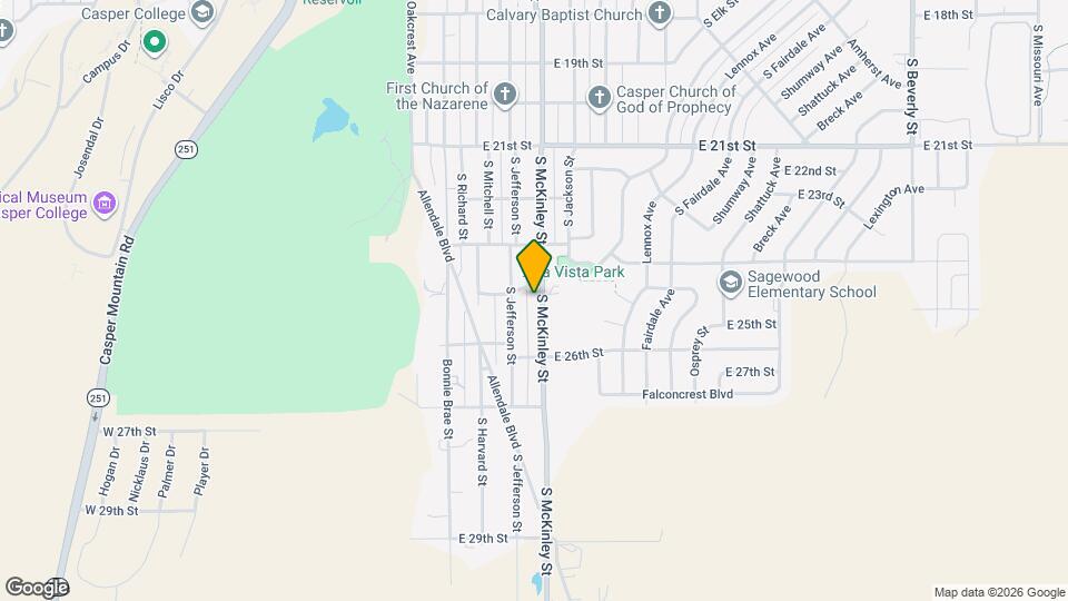 2510 S McKinley St Map and Location Details