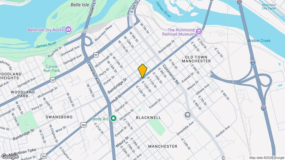 1124 Hull St Map and Location Details