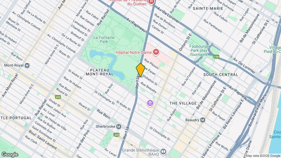 1270 Sherbrooke Rue E Map and Location Details