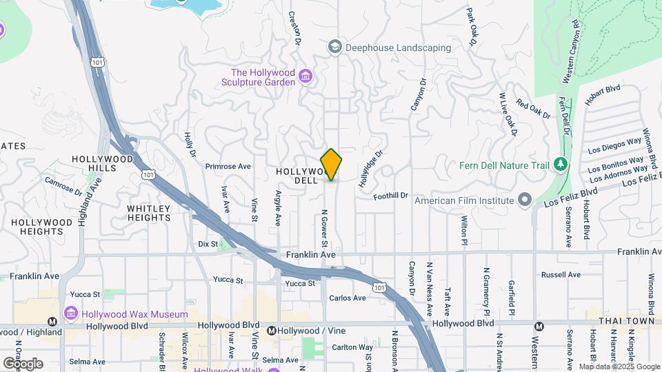 2107 N Beachwood Dr Map and Location Details