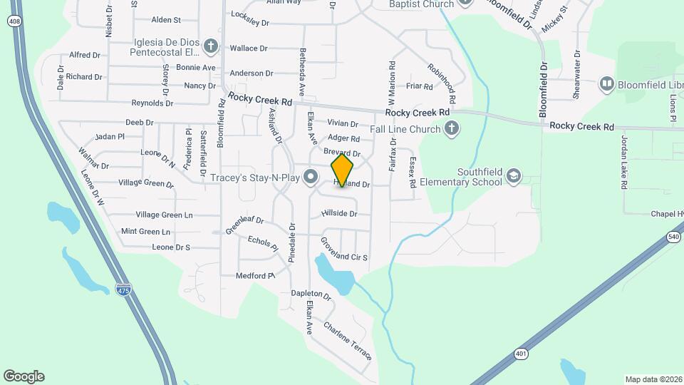 2455 Rosen Ave Mapa y Detalles de la Ubicación