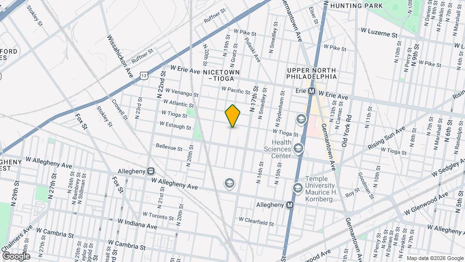 3445 N 18th St Map and Location Details