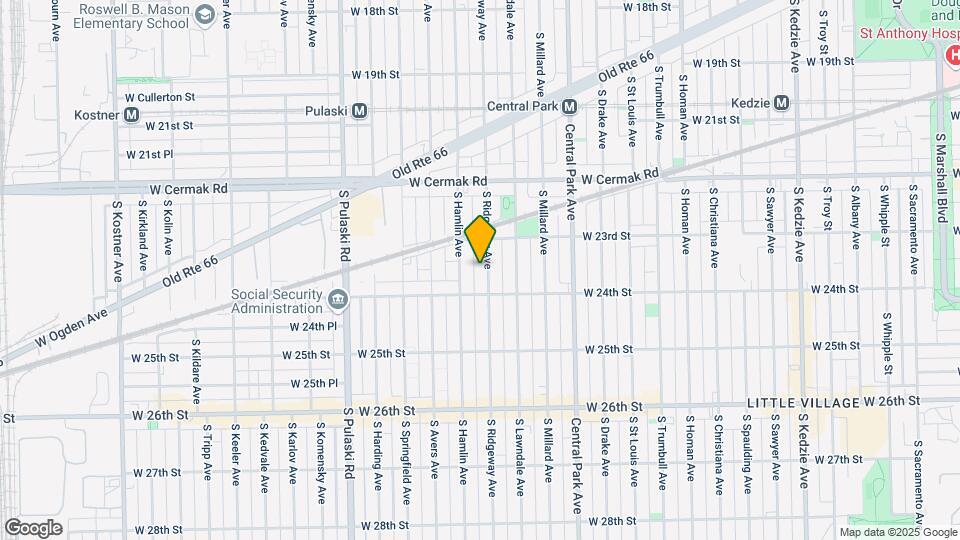 2334 S Ridgeway Ave, Unit #2 Mapa y Detalles de la Ubicación