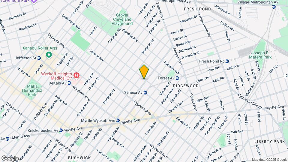 666 Onderdonk Ave Mapa y Detalles de la Ubicación
