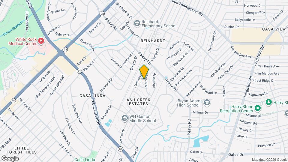 9823 Mercer Dr Map and Location Details