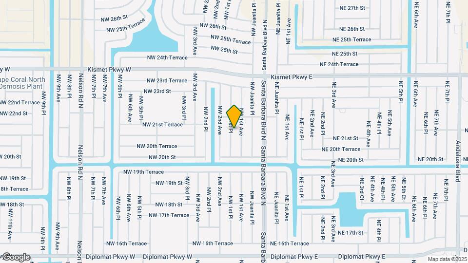 2105 NW 1st Pl Map and Location Details