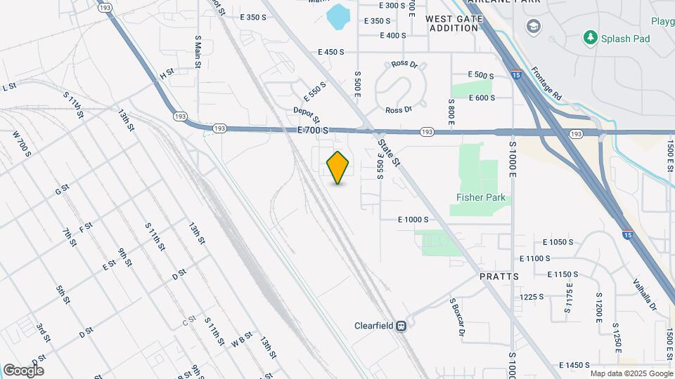 875 S Depot St, Unit 2 Bedroom Condo Map and Location Details