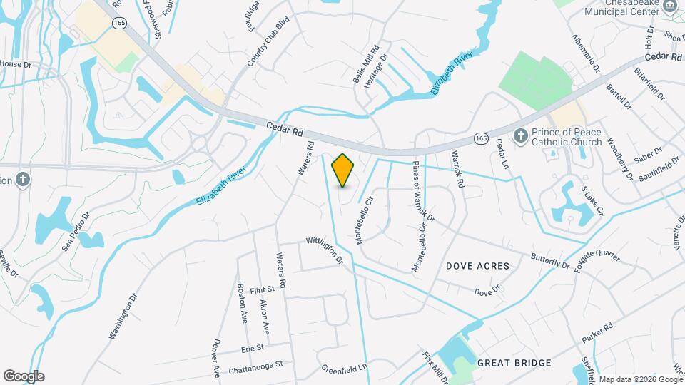 345 Middle Oaks Dr Map and Location Details