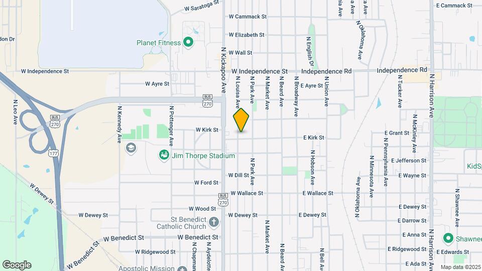 1103 N Louisa Ave Mapa y Detalles de la Ubicación