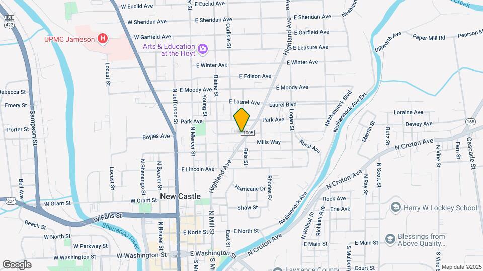 519-521 Highland St Map and Location Details