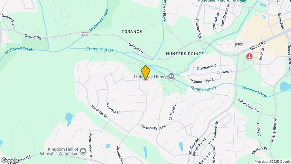 9216 Torrence Crossing Dr Map and Location Details