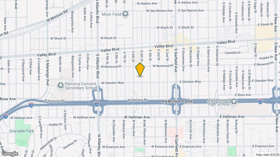 1703 S 5th St, Unit 1 Map and Location Details