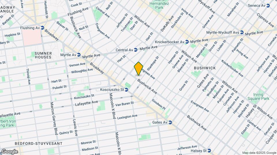 831 Bushwick Ave Map and Location Details