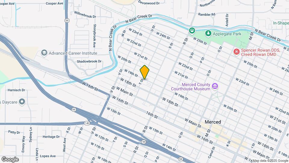 1246 W 19th St Map and Location Details