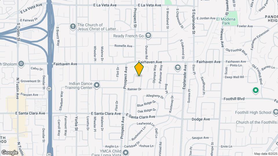 13121 Shasta Way Map and Location Details