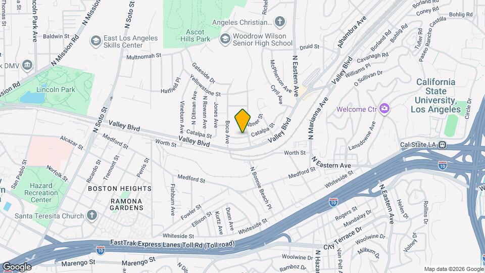 4569 Catalpa St Map and Location Details