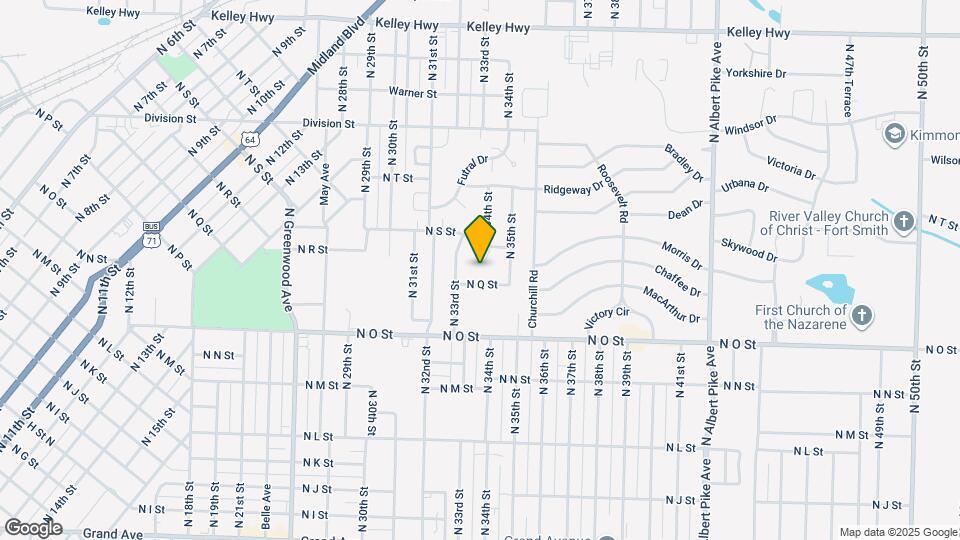 1813 N 34th Ct Map and Location Details