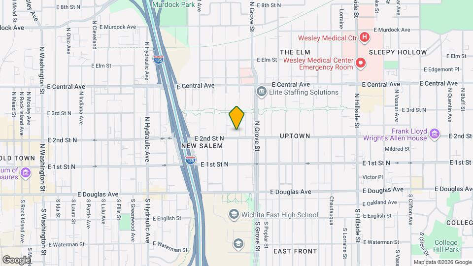 305 N Spruce St Map and Location Details