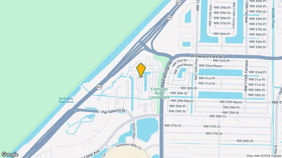 12430 NW 32nd St Map and Location Details