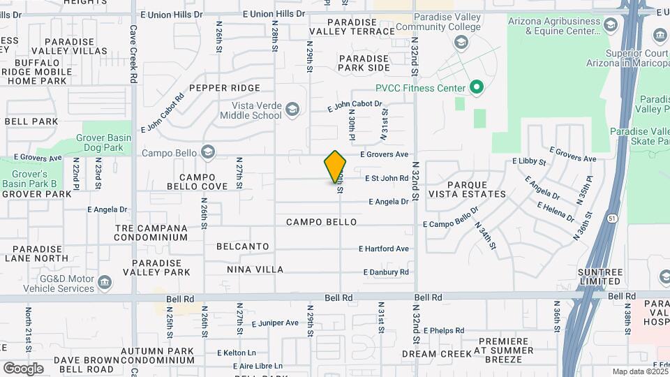 17650 N 30th St Map and Location Details