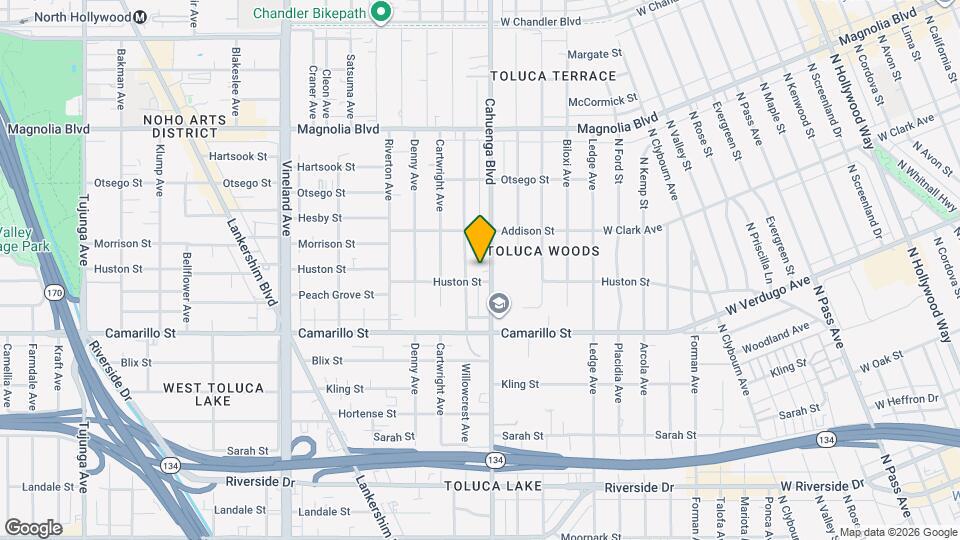 4913 3/4-4915 Cahuenga Blvd Map and Location Details