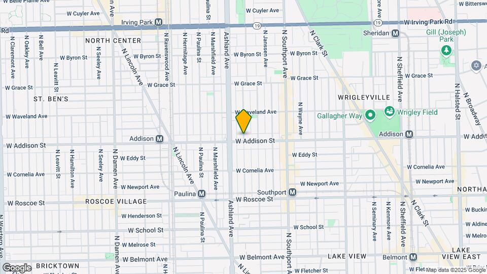 3608 N Bosworth Ave Map and Location Details