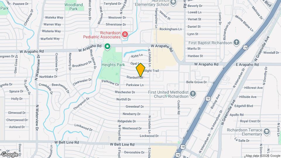 611 Stardust Ln Map and Location Details