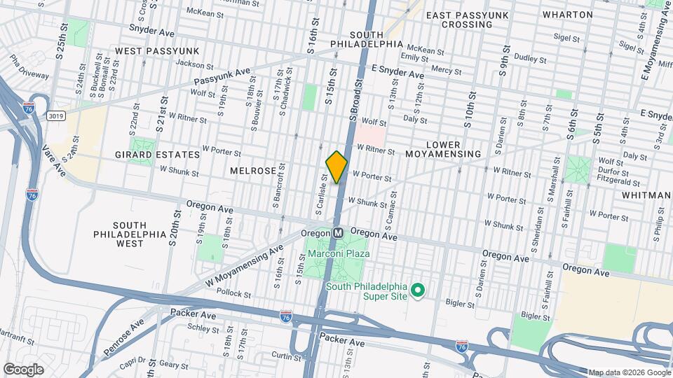 2532 S Broad St Map and Location Details