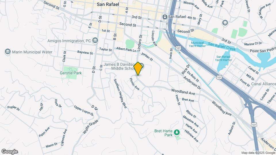 258 Woodland Ave Mapa y Detalles de la Ubicación