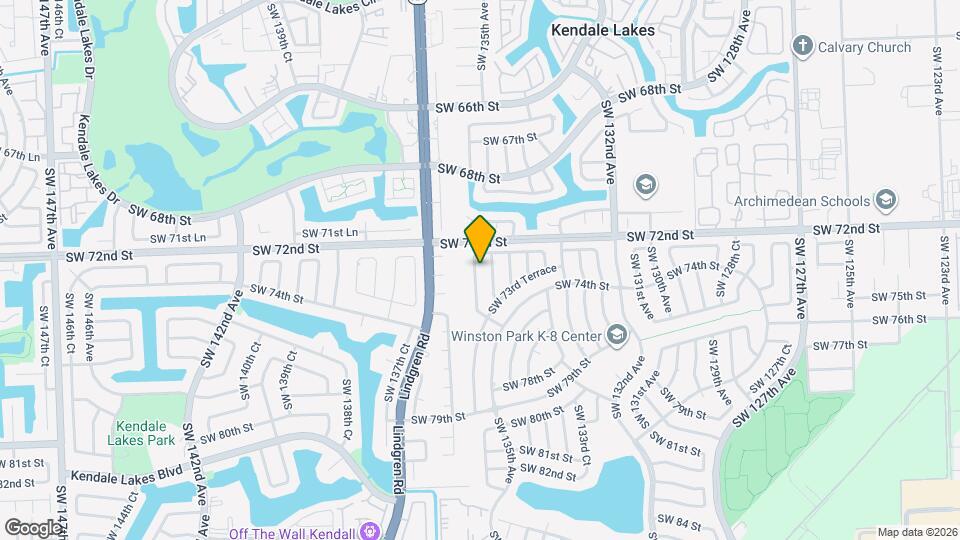 7305 SW 135th Ct Map and Location Details