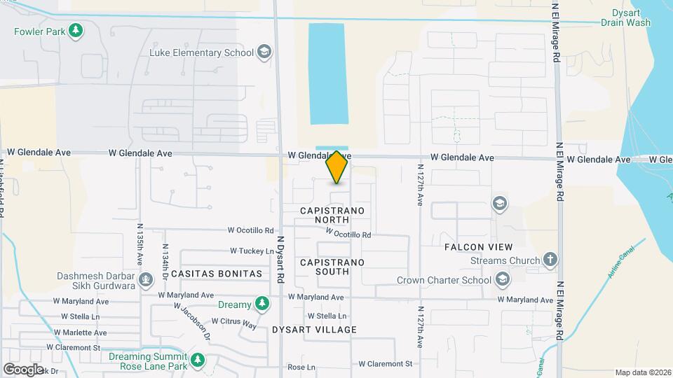 12926 W Fleetwood Ln Map and Location Details