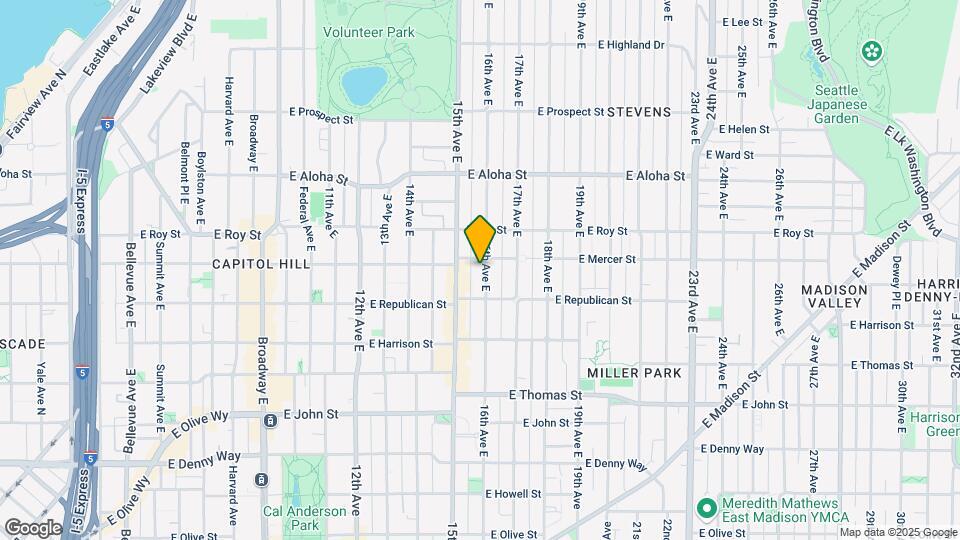 1 BR/1 Bath Classic Capitol Hill Home Map and Location Details