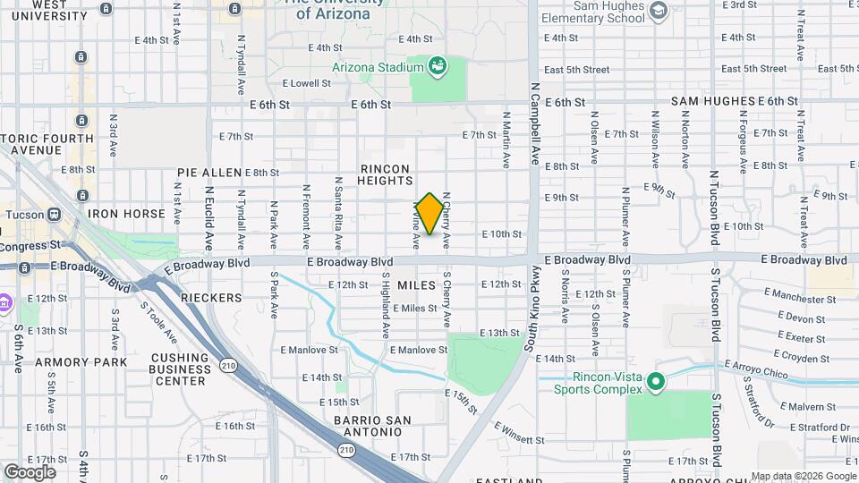 1520 E 10th St Mapa y Detalles de la Ubicación