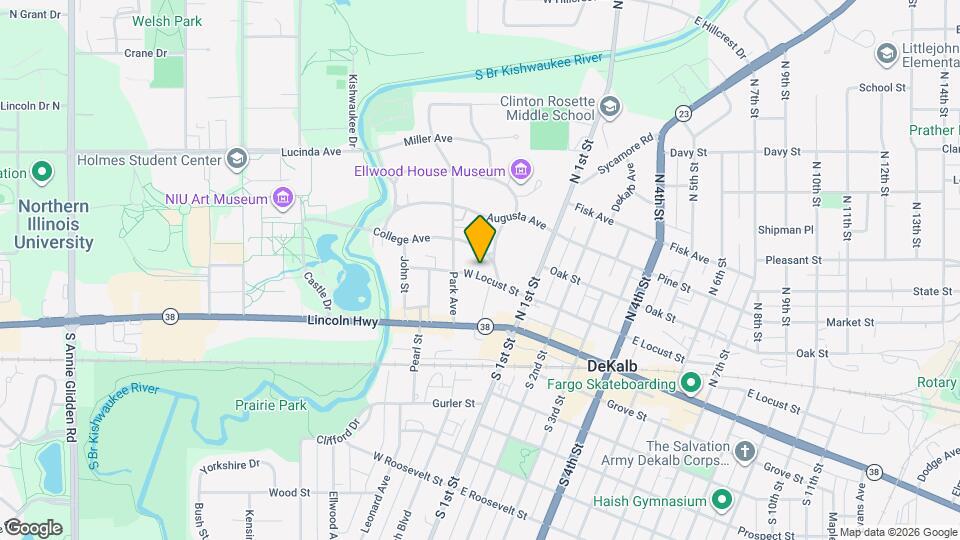 223 W Locust St Map and Location Details