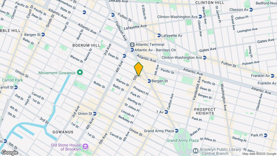 444 Bergen St Map and Location Details