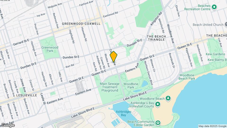 10 Coxwell Ave Map and Location Details