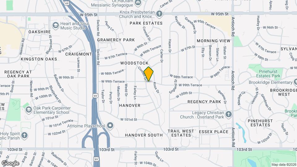 9901 Connell Dr Map and Location Details