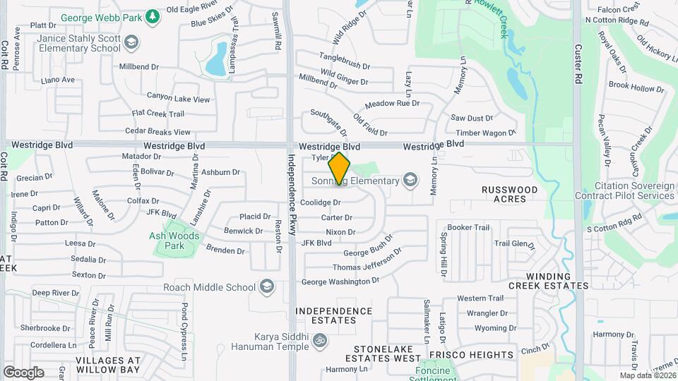 9821 Pierce Dr Map and Location Details