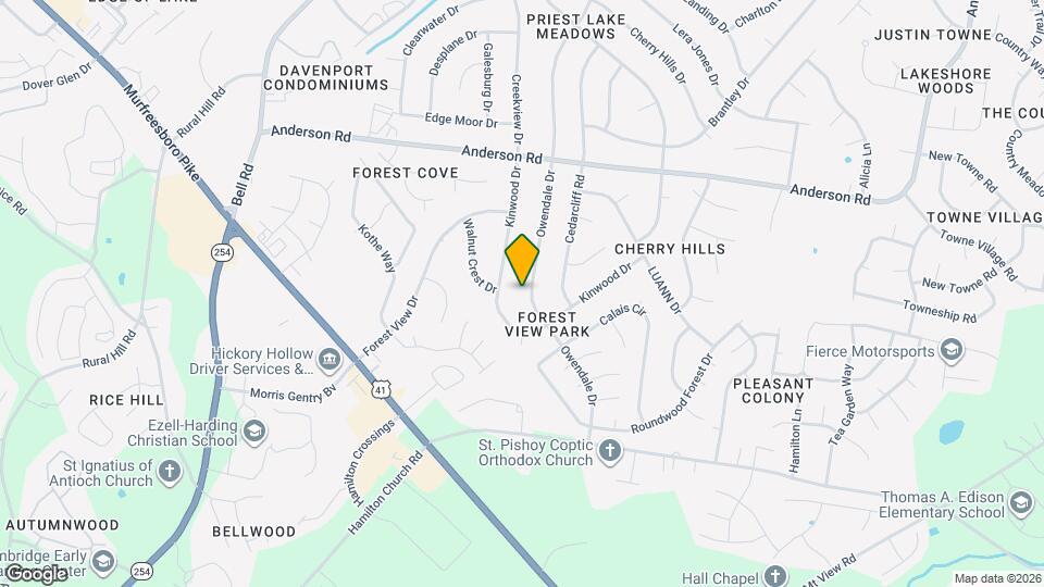 2981 Owendale Dr Mapa y Detalles de la Ubicación