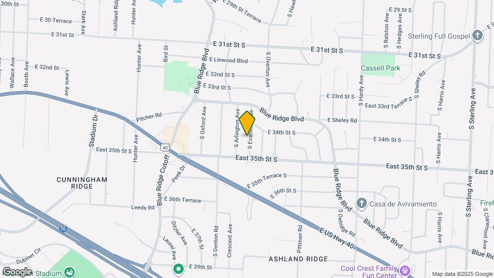 3404 S Evanston Ave Map and Location Details